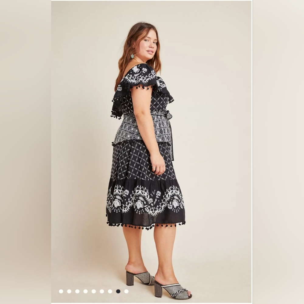 Anthropologie Marisol Off-The-Shoulder Midi Dress - Picture 9 of 15